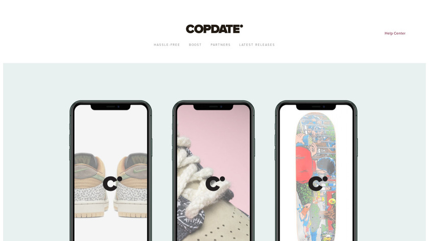 Copdate Landing Page