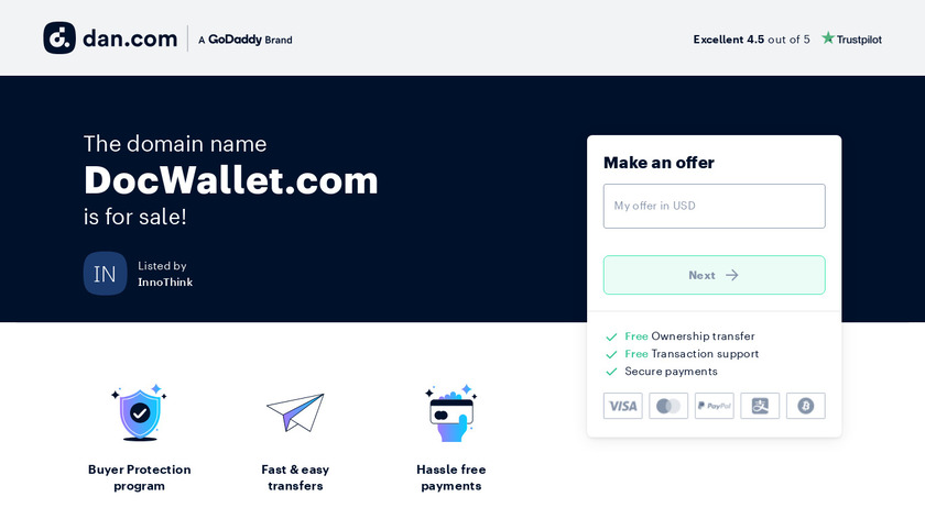 DocWallet Landing Page