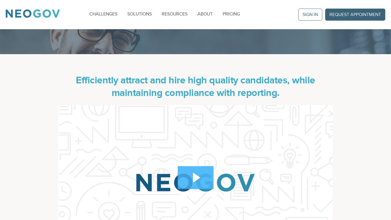 NEOGOV Insight Landing page