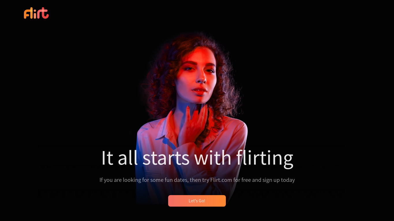 Flirt.com Landing page