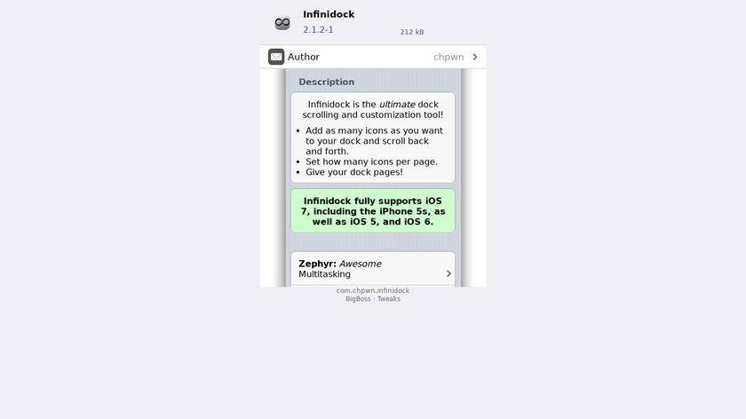 Infinidock Landing Page