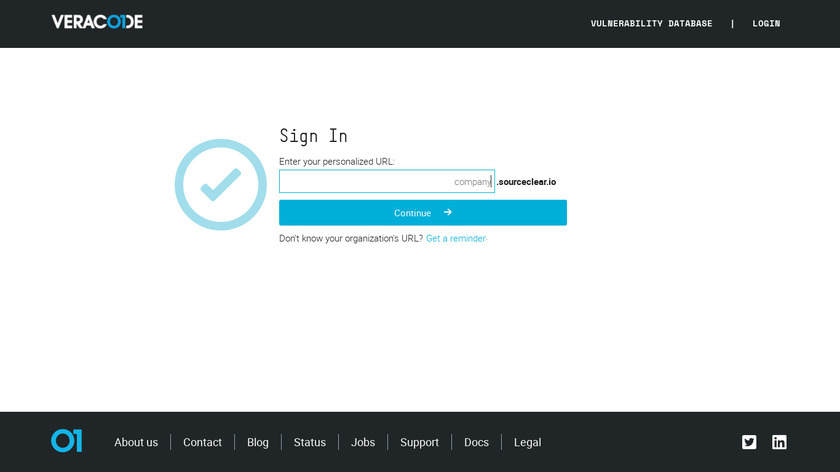 SourceClear Landing Page