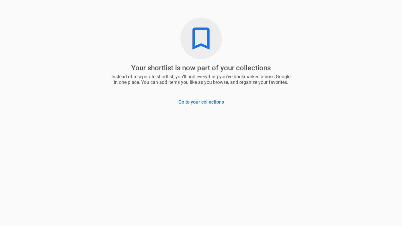 Google Shopping Shortlists Landing page