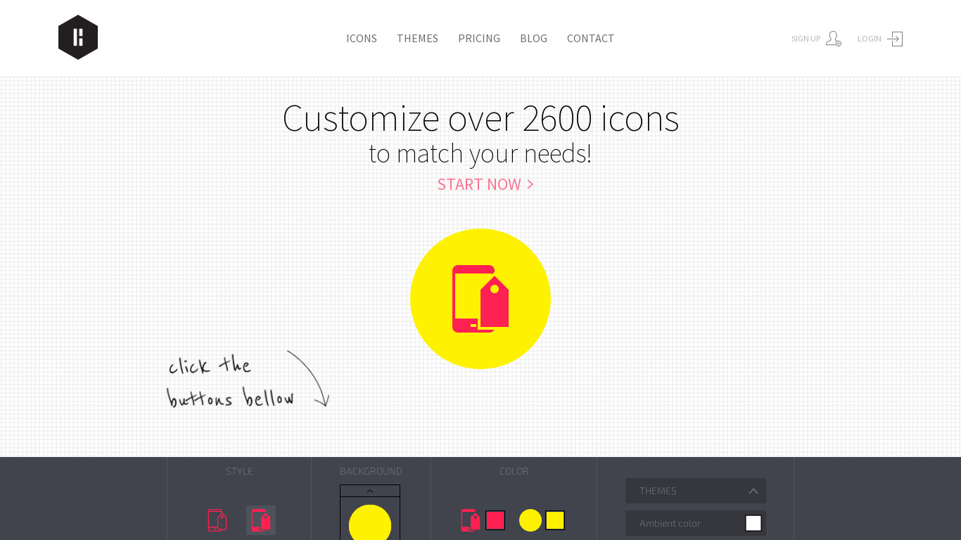 Iconcrafts Landing page
