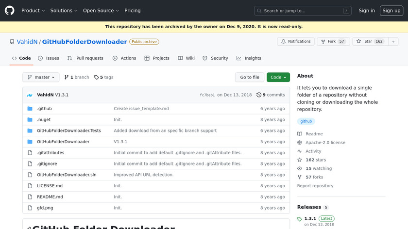 GitHub Folder Downloader Landing Page