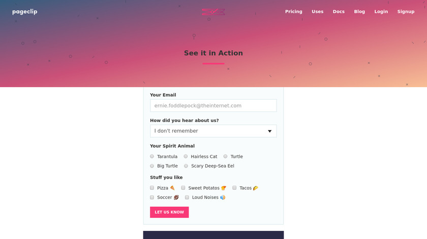 Pageclip Landing Page