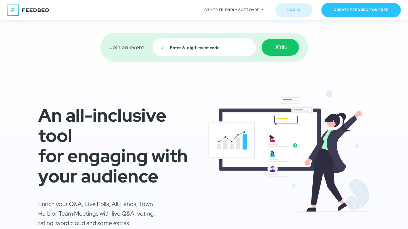 Feedbeo Landing page