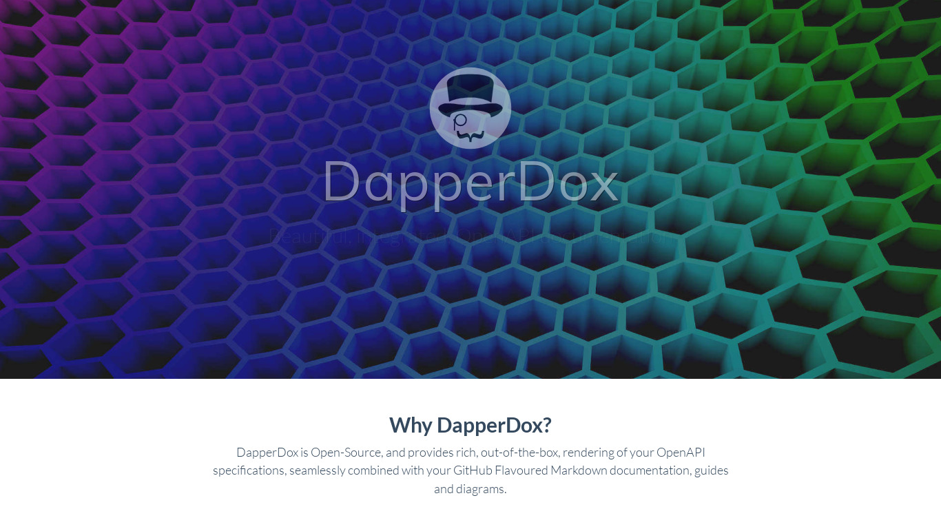 DapperDox Landing page