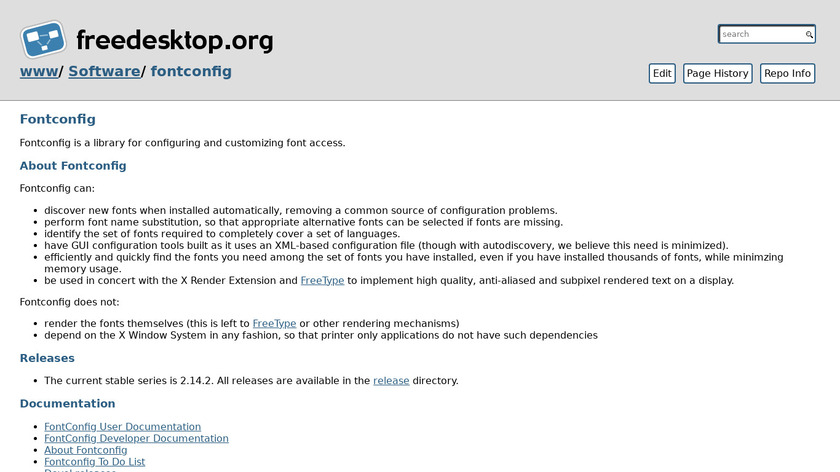 fontconfig Landing Page