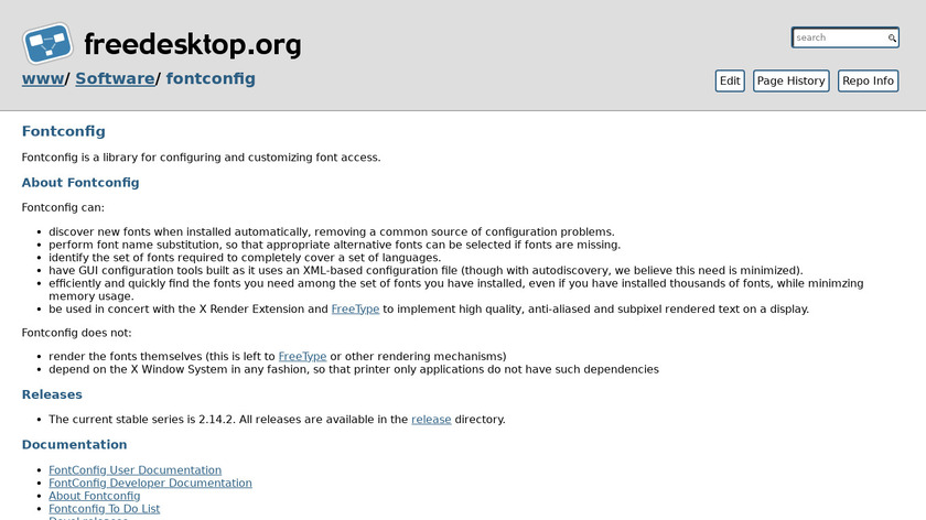 fontconfig Landing Page
