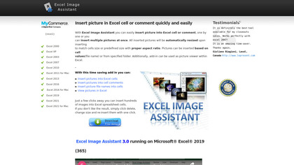 Excel Image Assistant image