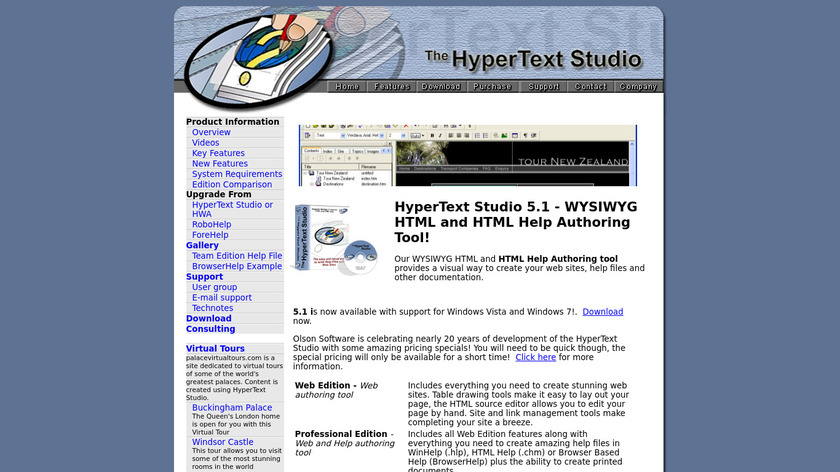 HyperText Studio Landing Page