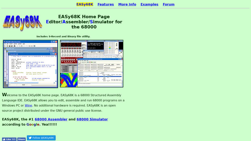 EASy68K Landing Page