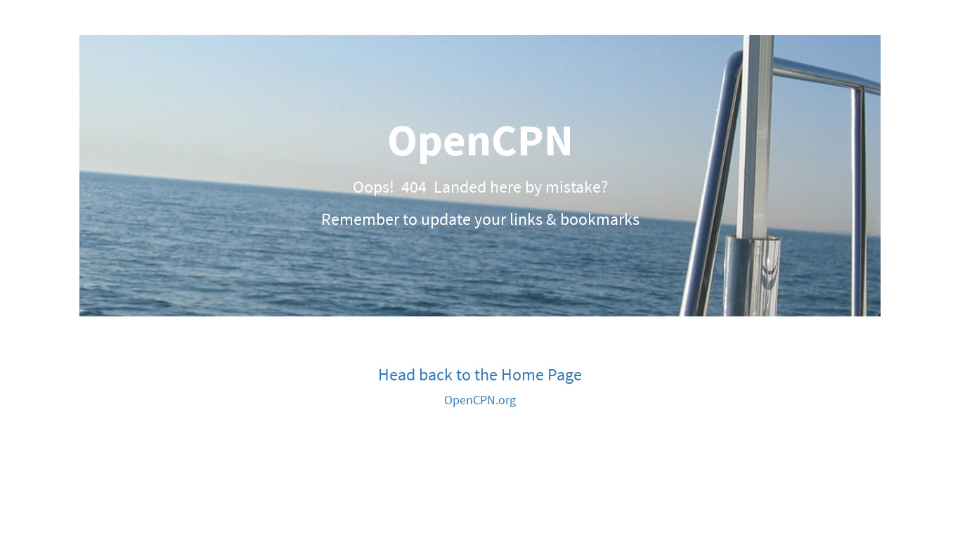 OpenCPN Landing page