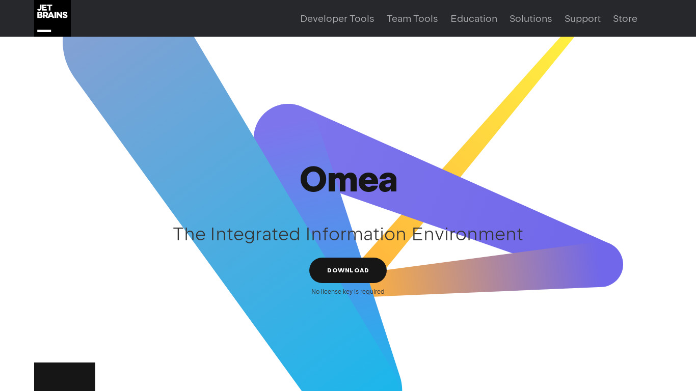 Omea Pro Landing page