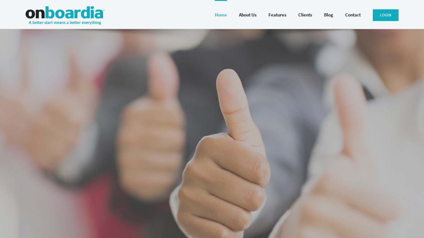 Onboardia Landing page