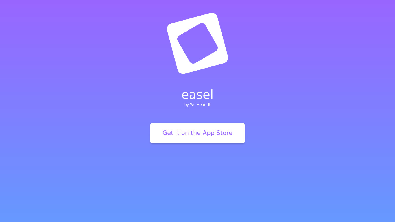 weheartit.com Easel Landing page