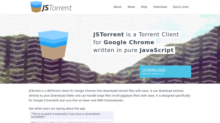 JSTorrent Landing Page