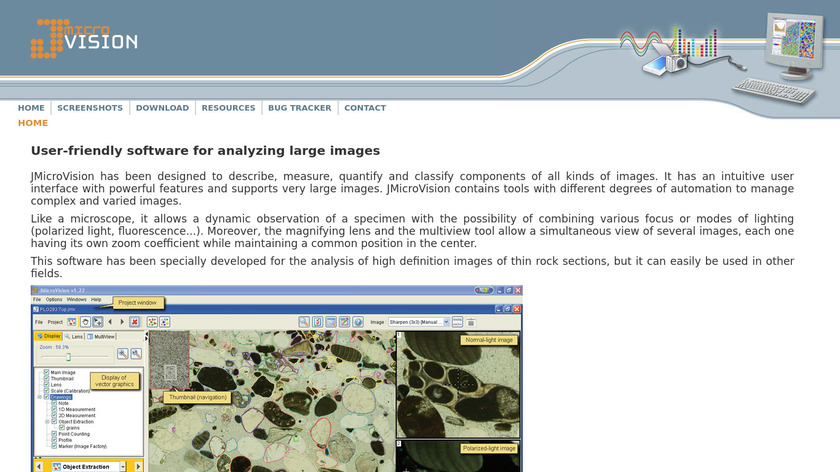 JMicroVision Landing Page