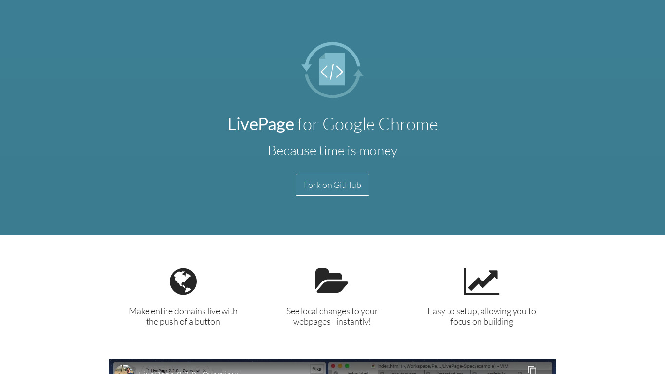 LivePage Landing page