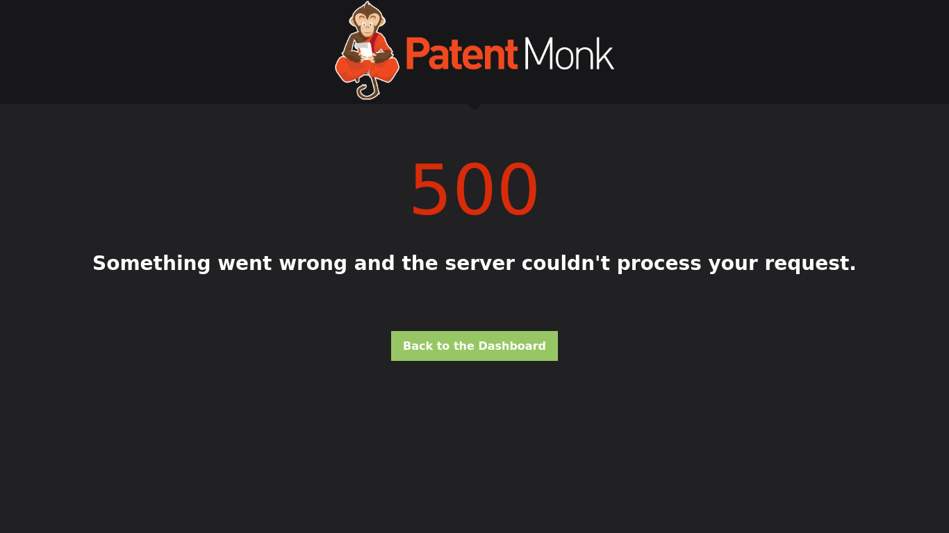 Patent Monk Landing page