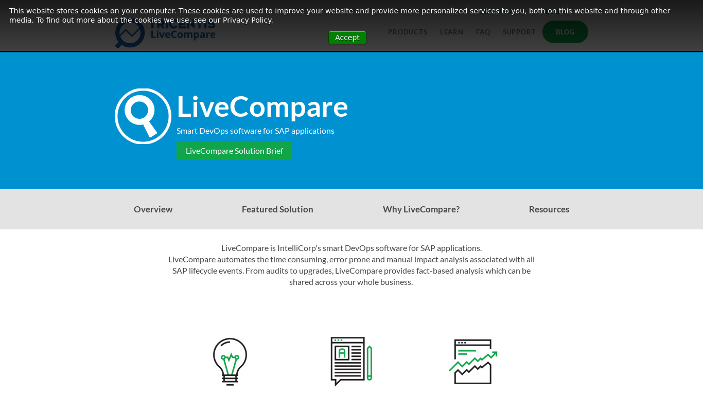 intellicorp.com LiveCompare Landing page