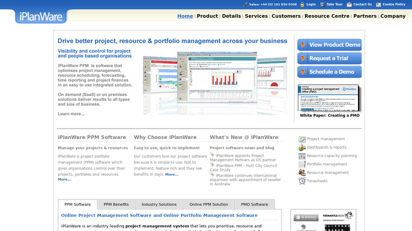 iPlanWare Landing Page