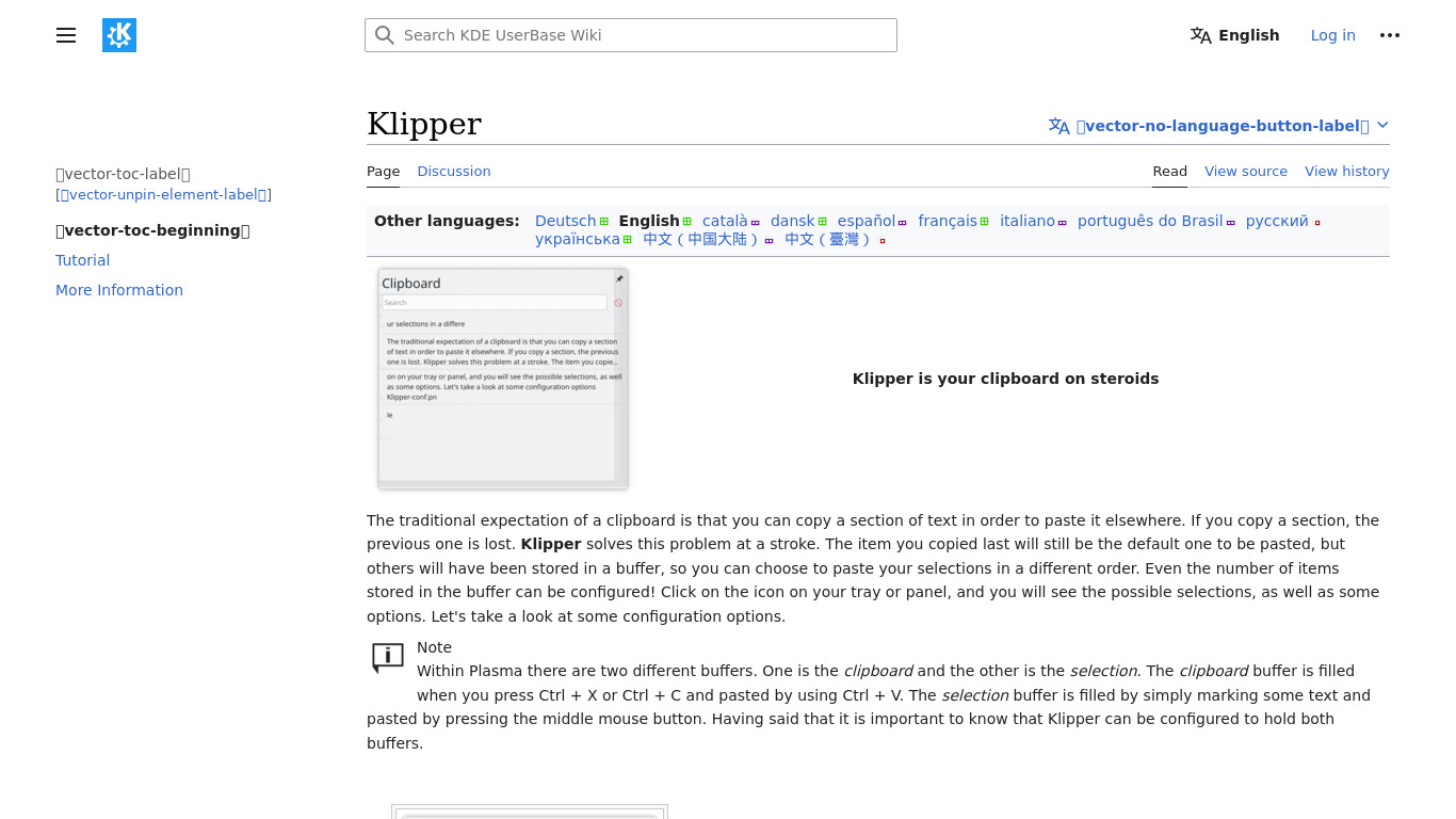 Klipper Landing page