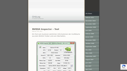 NVIDIA Inspector image