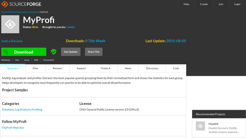 MyProfi Landing Page