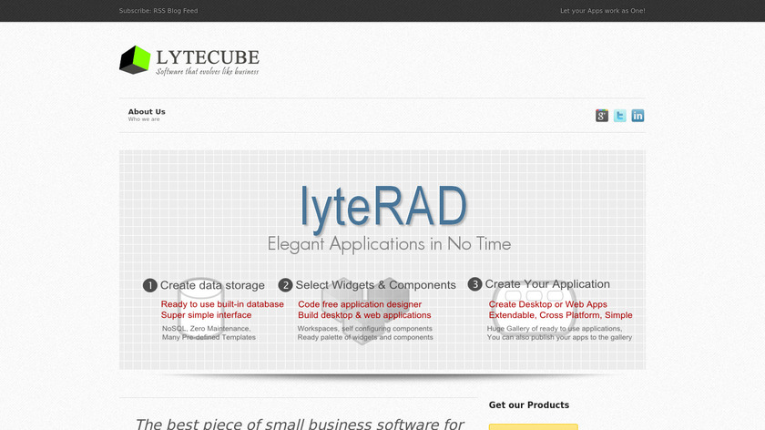 lytecube.com LyteRAD Landing Page