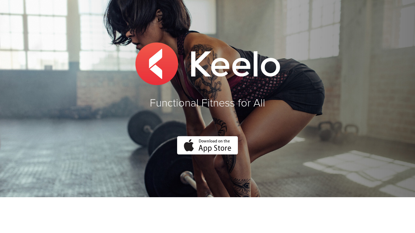 Keelo Landing page