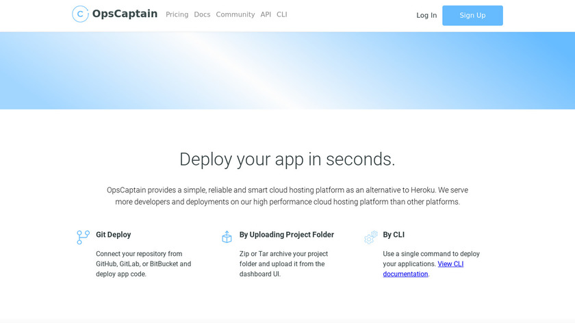OpsCaptain Landing Page