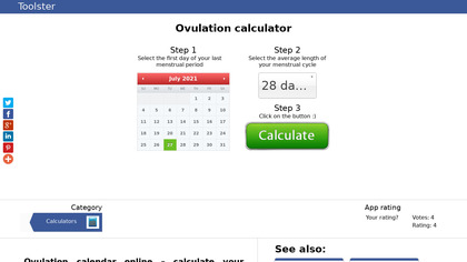 Ovulation calendar online image