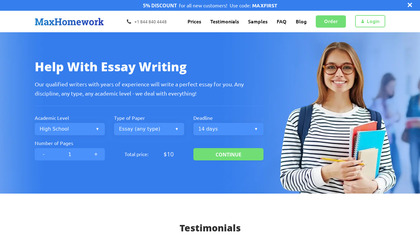 Maxhomework.com image