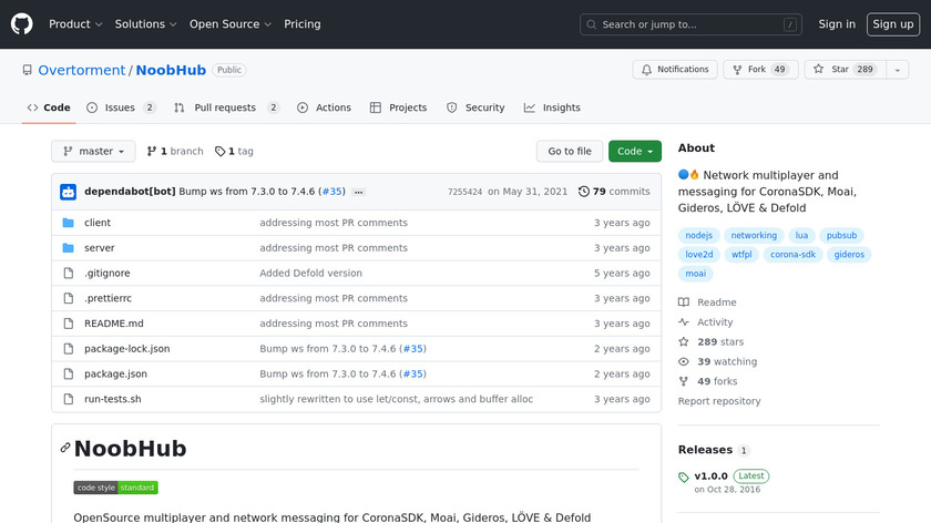 NoobHub Landing Page