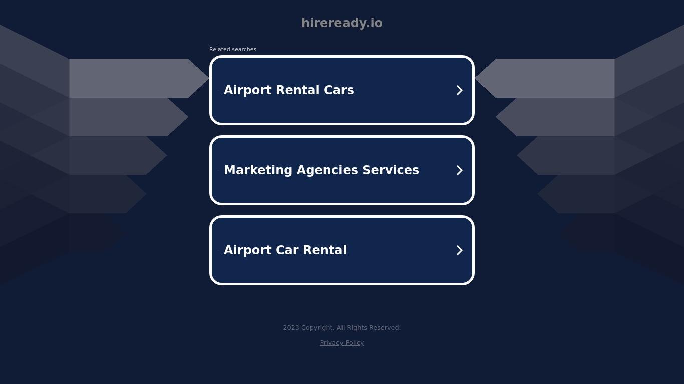 HireReady Landing page