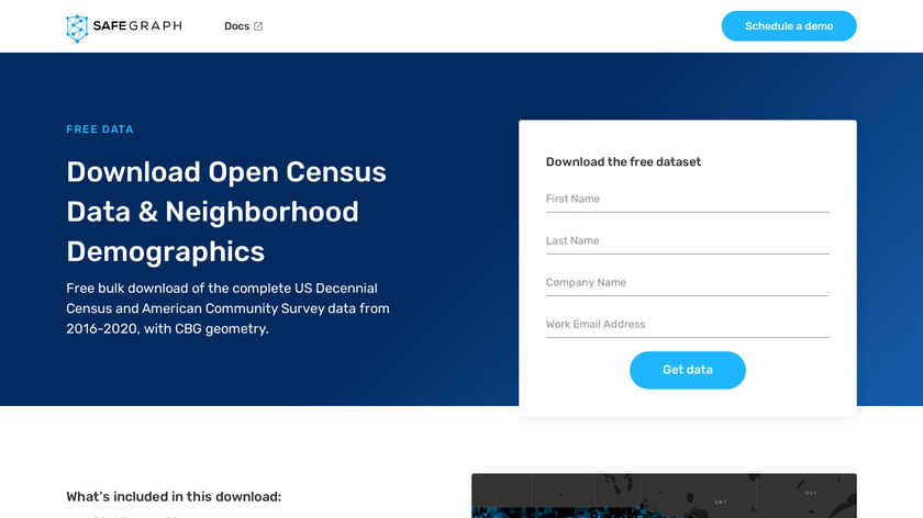 Open Census Data Landing Page