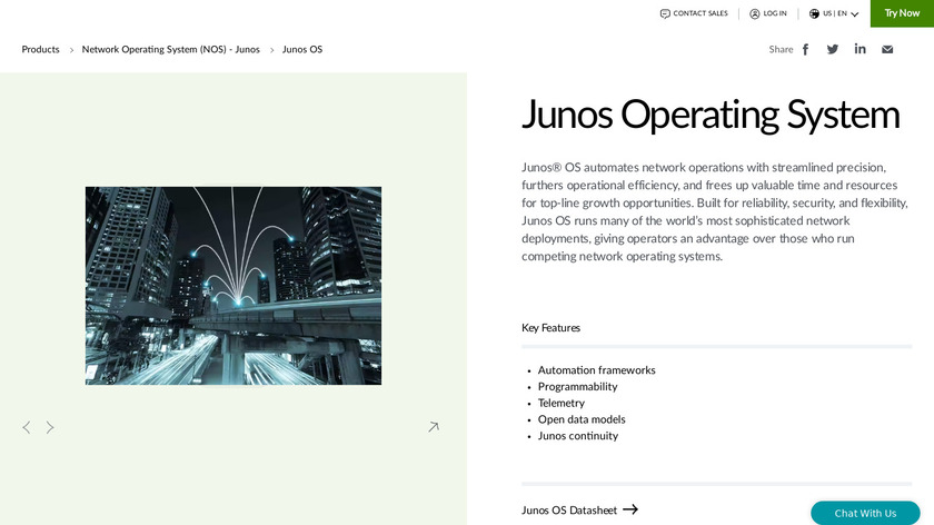 Junos OS Landing Page