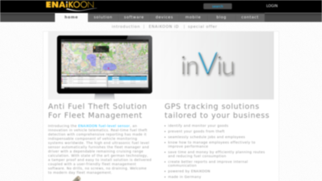 inViu OpenCellID Landing page