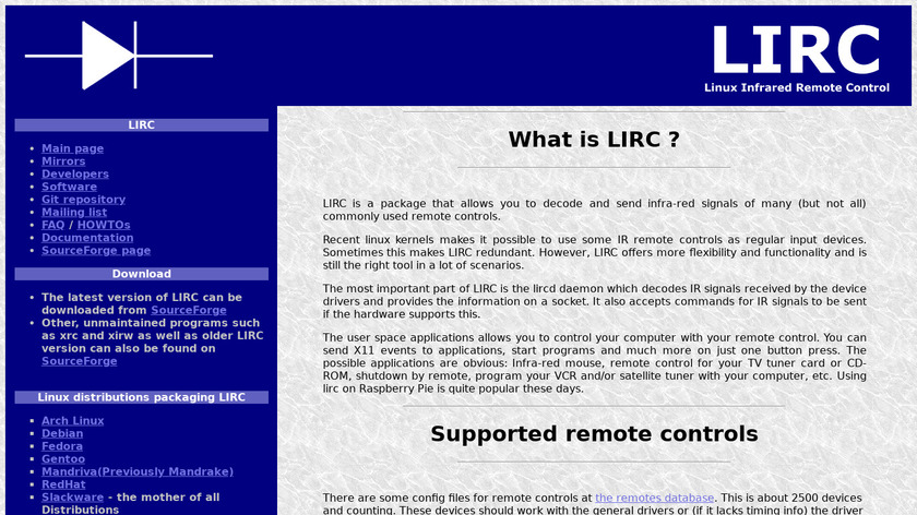 LIRC Landing Page