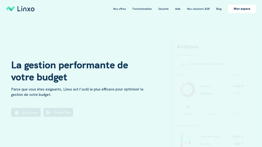 Linxo Landing Page