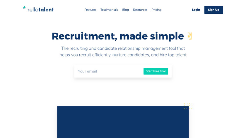 Hello Talent Landing Page