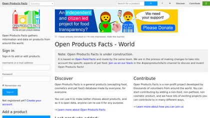 Open Products Facts image