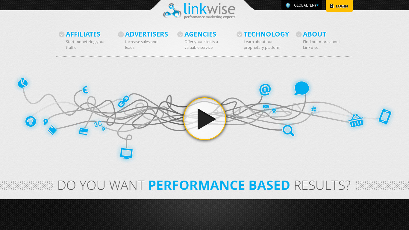 Linkwise Landing page