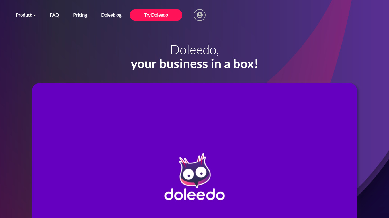 Doleedo Landing page