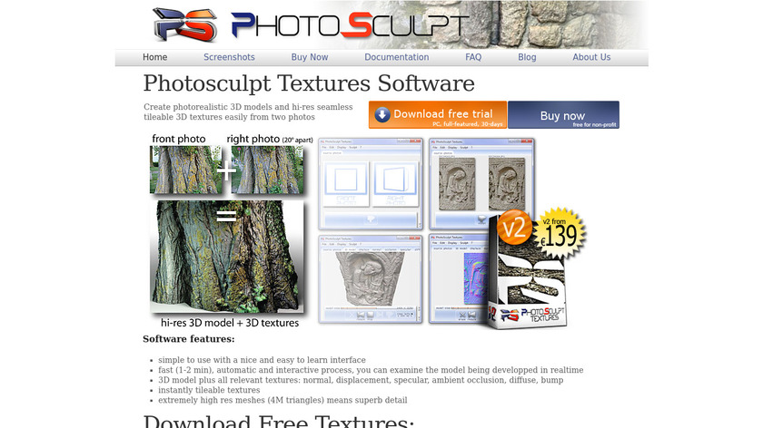 PhotoSculpt.net Landing Page