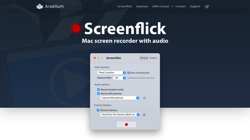 Screenflick Landing Page