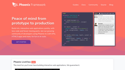Phoenix Framework screenshot