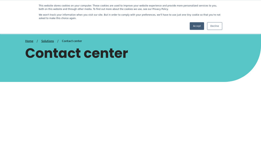 Spok Speech Solutions Landing Page